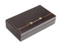 Gucci Handsome Vintage Brown Leather Trinket Box