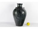 Chinese Style Ceramic Vase With Dragon Relief