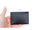 Cartier Black Leather Single Card Holder, Must De Cartier
