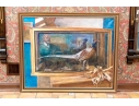 Oil On Canvas Painting Depicting A Man And Pheasant