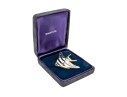 Tiffany & Co. 18k Yellow Gold Angela Cummings Stunning Inlaid Angel Fish Brooch, With Box