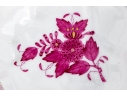 Herend Hungary Hand-Painted Porcelain Bowl, Raspberry Chinese Bouquet Pattern
