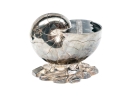 Antique English Silverplate Nautilus Spoon Warmer