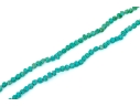 Lovely Narrow Strand Of Tumbled Turquoise Beads, With 14k And 18k Findings