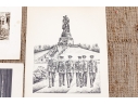 Vintage 1973-74 DDR Portfolio Of Prints Along With A Collection Of Other Prints