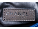 Chanel Striking Blue Purple Glazed Caviar Leather Coco Rider Flap Hobo