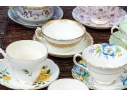 Collection Of Fourteen English Teacups And Saucers