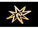 Tiffany & Co. 18k Yellow Gold Paloma PIcasso Impactful Jumbo Graffiti Celestial Star Brooch