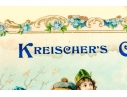 Antique Framed Color Candy Box Label, Kreischer's Candies, Sweeten Sport