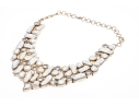 Impressive Sterling Buroque Pearl And Quartz Festooned Necklace