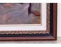 Oil On Board, Artist At Easel