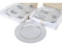 Collection Of Eight Bloomingdales Silvered Resin Chargers, $175 Retail