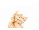 14k Yellow Gold Vintage Initialled 