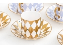 Set Of Twelve Thomas Goode Fine Bone China Demitasse Cups And Saucers