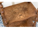 Tiered Stand With Marquetry And Pierced Back Gallery