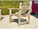 Pair Of Smith & Hawken Teak Armchairs
