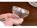 Collection Of Silver Overlaid Sherbet Glasses With Underplates