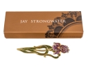 Jay Strongwater Iris Bookmark, Boxed