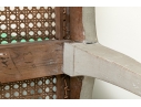 Elegantly Carved Upholstered Window Or Bed End Bench