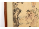 Signed Chinese Watercolor Painting Of Nobles/Scholars