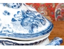 Decorative Twin Handled And Footed Vegetable Tureen With Lid