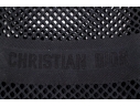 Christian Dior Large Black Fabric Mesh Book Tote Bag
