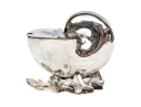 Antique English Victorian Silverplate Nautilus Spoon Warmer
