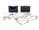 Lot Of Vintage Goods Including Two Leather Purses, Plus Assorted Costume Jewelry