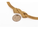 Tiffany & Co. Vintage 14k Yellow Gold Wonderful Vintage Mesh Knot Necklace, By Grosse Germany