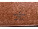 Louis Vuitton Brown Monogram Small Leather Zip Folio Pouch