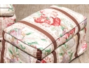 Custom Upholstered Club Chair With Ottoman