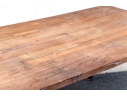 Wooden Dining Table On Steel Legs - For Upcycle