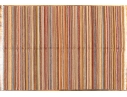 Hand Woven Wool Carpet, Striped Pattern, 7'-5