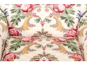 Lavish Pair Of Custom Upholstered Chairs With Bullion Fringe