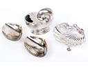 Collection Of Four Shell Form Silverplate Table Wares