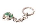 Tiffany & Co. Sterling Silver Whimsical Green Enamel Frog Key Chain, With Felt