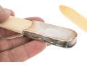 Group Of Three Antique Bone And Silver Letter Openers