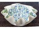 Epiphany Floral Painted Scalloped Center Bowl