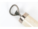 Antique Oversized Tusk And Silverplate Bottle Opener