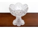 Fabulous American Brilliant Cut Crystal Footed Compote Bowl