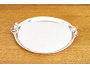 International Silver Co. Silver Plate Apple Pattern Round Tray