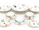 Herend Hungary Hand-Painted Porcelain Partial Dinner Service, Market Garden (FR) Pattern, 28 Pieces