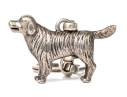 Kieselstein-Cord Sterling Silver Adorable Dog Key Chain