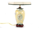 Decorative Porcelain Table Lamp With Floral Motif