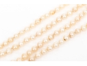 Vintage Opera Length Strand Of 5.5mm To 5.75mm Cultured Pearls, With 14k Fishhook Clasp