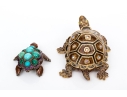 Two Jay Strongwater Turtle Form Boxes