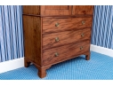Antique Federal Mahogany Inlaid Linen Press