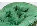 Fabulous Custom Silk Upholstered Tub Back Armchair
