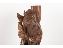 Antique Chinese Carved Wood Scholar Figure