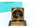 Tiffany & Co. Vintage Angelus 8 Day Leather Cases Travel Alarm Clock